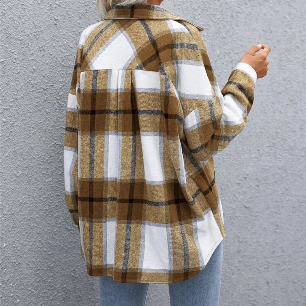 Plaid Button Down Jacket - image 5